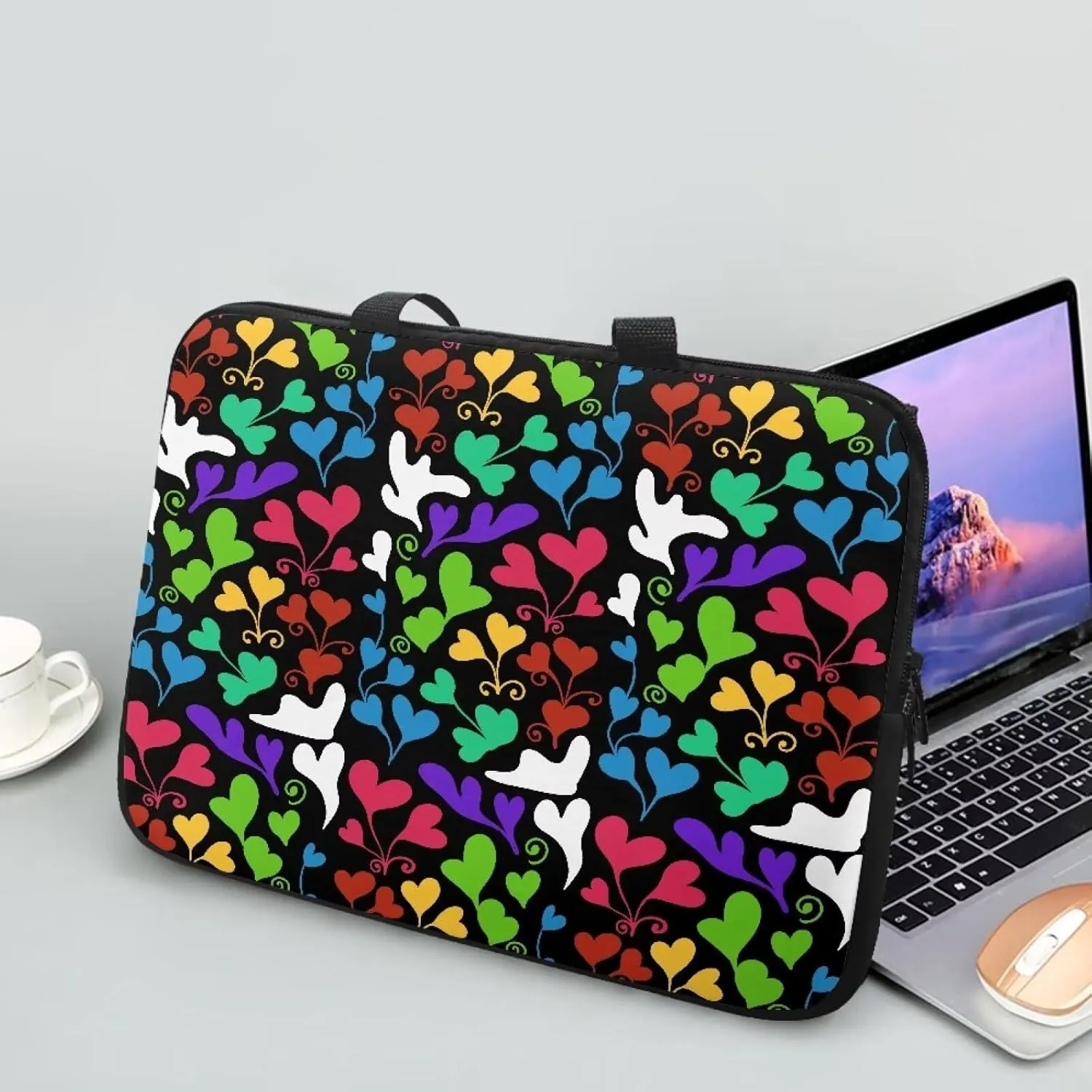Uasibuni Laptop Sleeve Bag 15.6 In Laptop Bag Laptop Cover Cute Carrying Case for Women Laptop Handbag Tote Bag