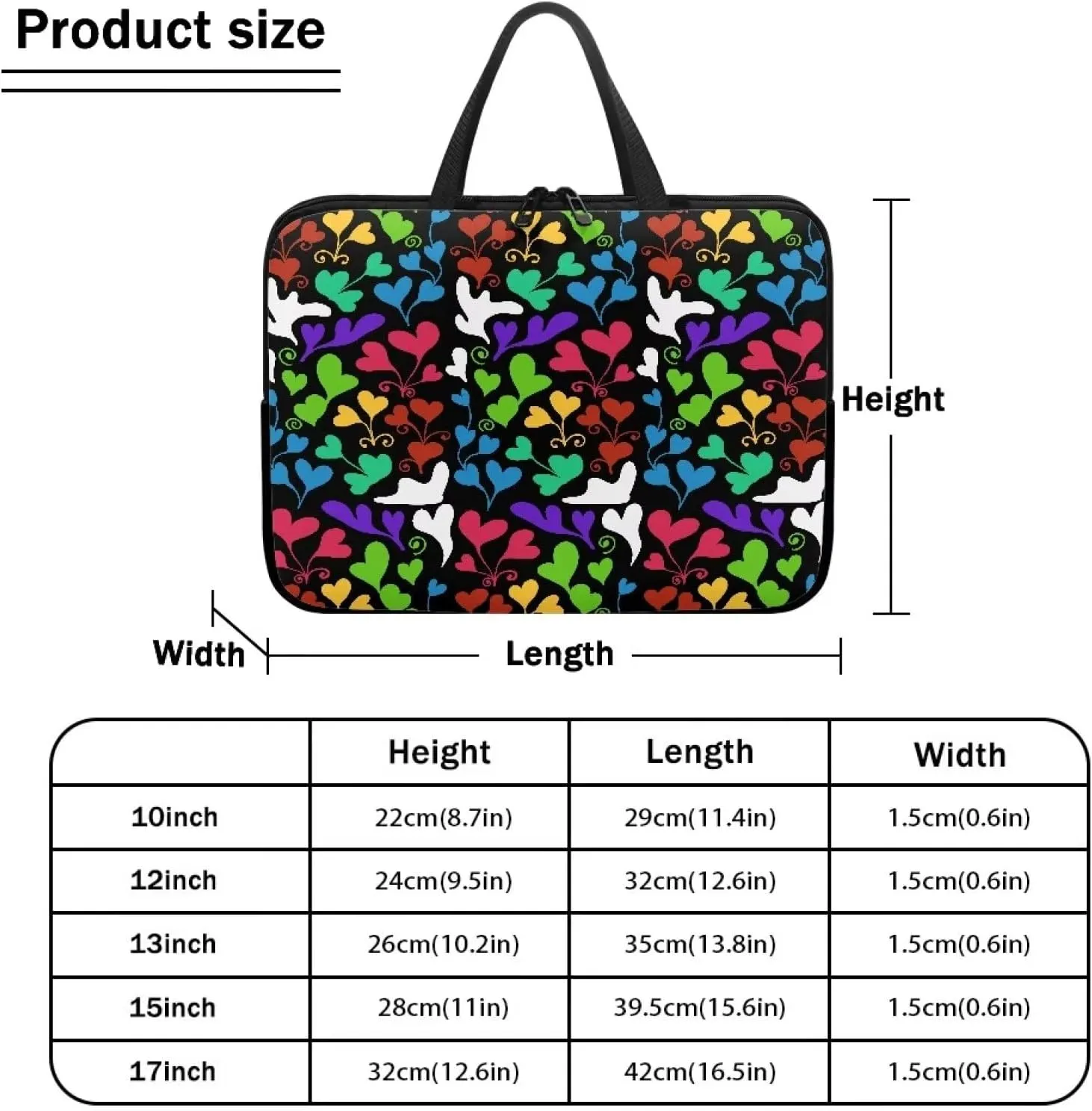 Uasibuni Laptop Sleeve Bag 15.6 In Laptop Bag Laptop Cover Cute Carrying Case for Women Laptop Handbag Tote Bag
