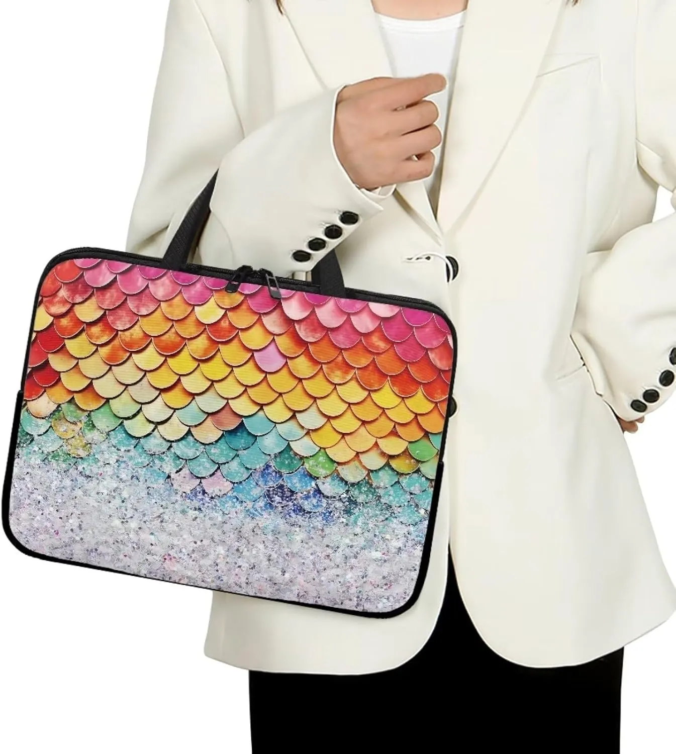 Uasibuni Laptop Sleeve Case with Handle for 14/15.6/ 17In Laptop,Laptop Case Cover Cute Laptop Bag for Women Men