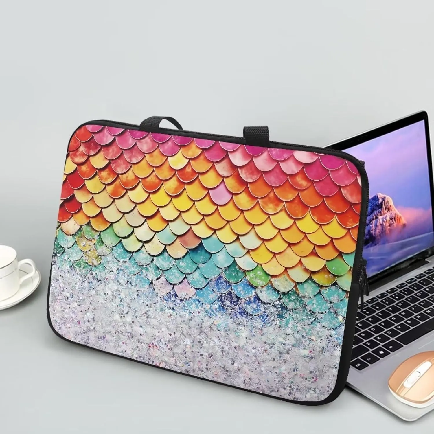 Uasibuni Laptop Sleeve Case with Handle for 14/15.6/ 17In Laptop,Laptop Case Cover Cute Laptop Bag for Women Men