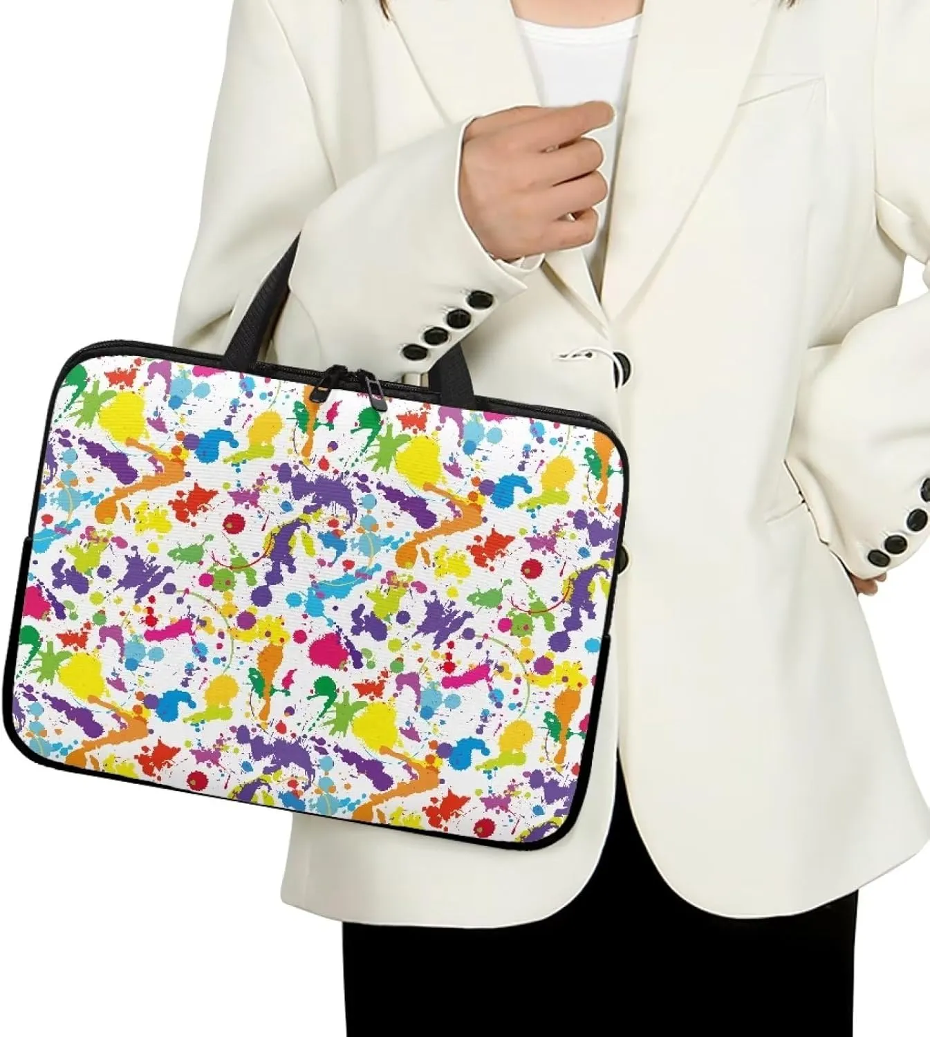 Uasibuni Laptop Sleeve Case with Handle for 14/15.6/ 17In Laptop,Laptop Case Cover Cute Laptop Bag for Women Men