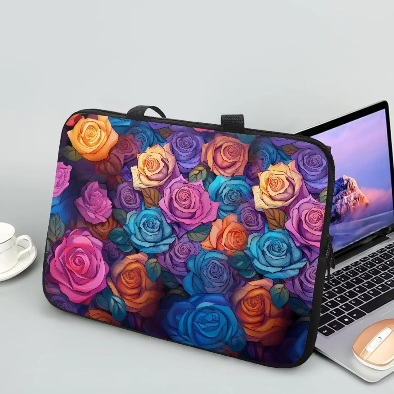 Uasibuni Laptop Sleeve Case with Handle for 14/15.6/ 17In Laptop,Laptop Case Cover Cute Laptop Bag for Women Men
