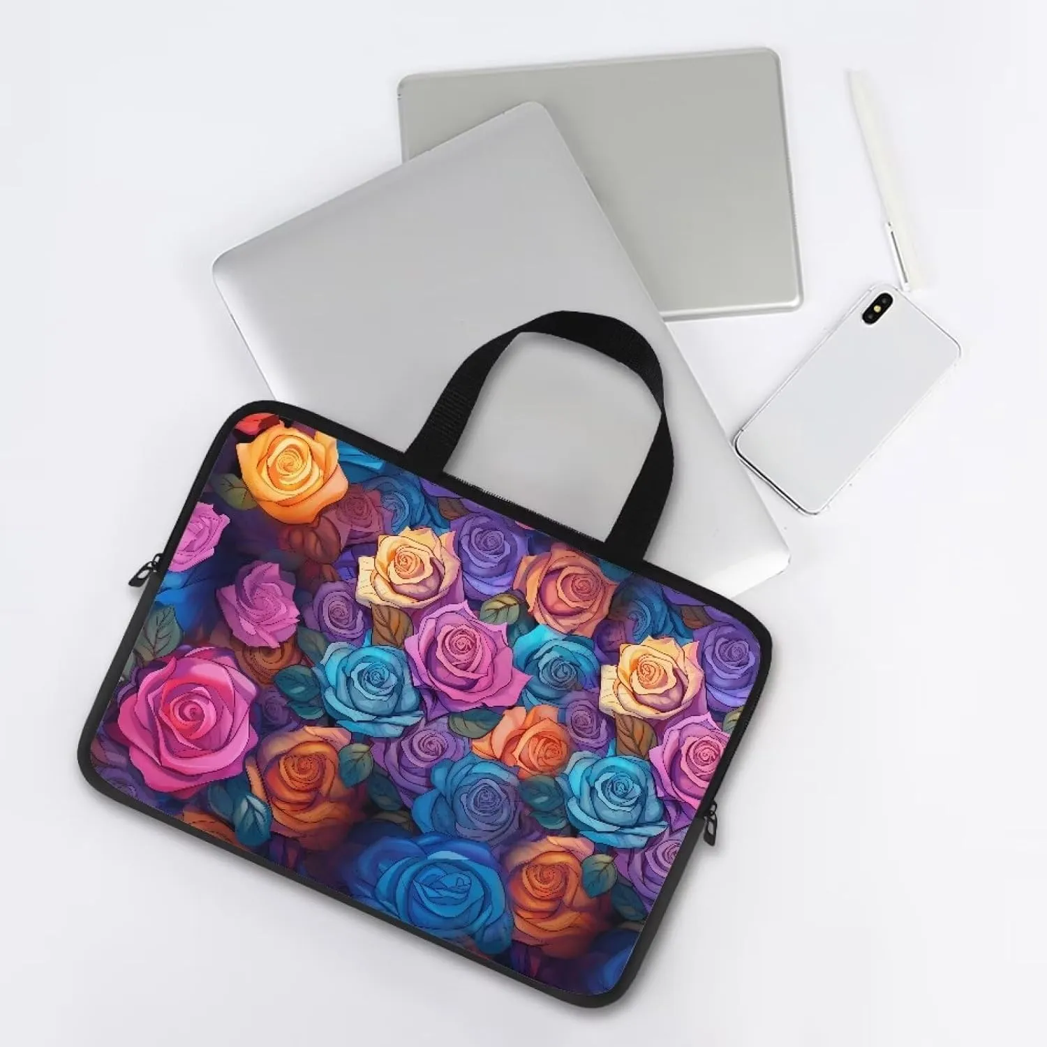 Uasibuni Laptop Sleeve Case with Handle for 14/15.6/ 17In Laptop,Laptop Case Cover Cute Laptop Bag for Women Men