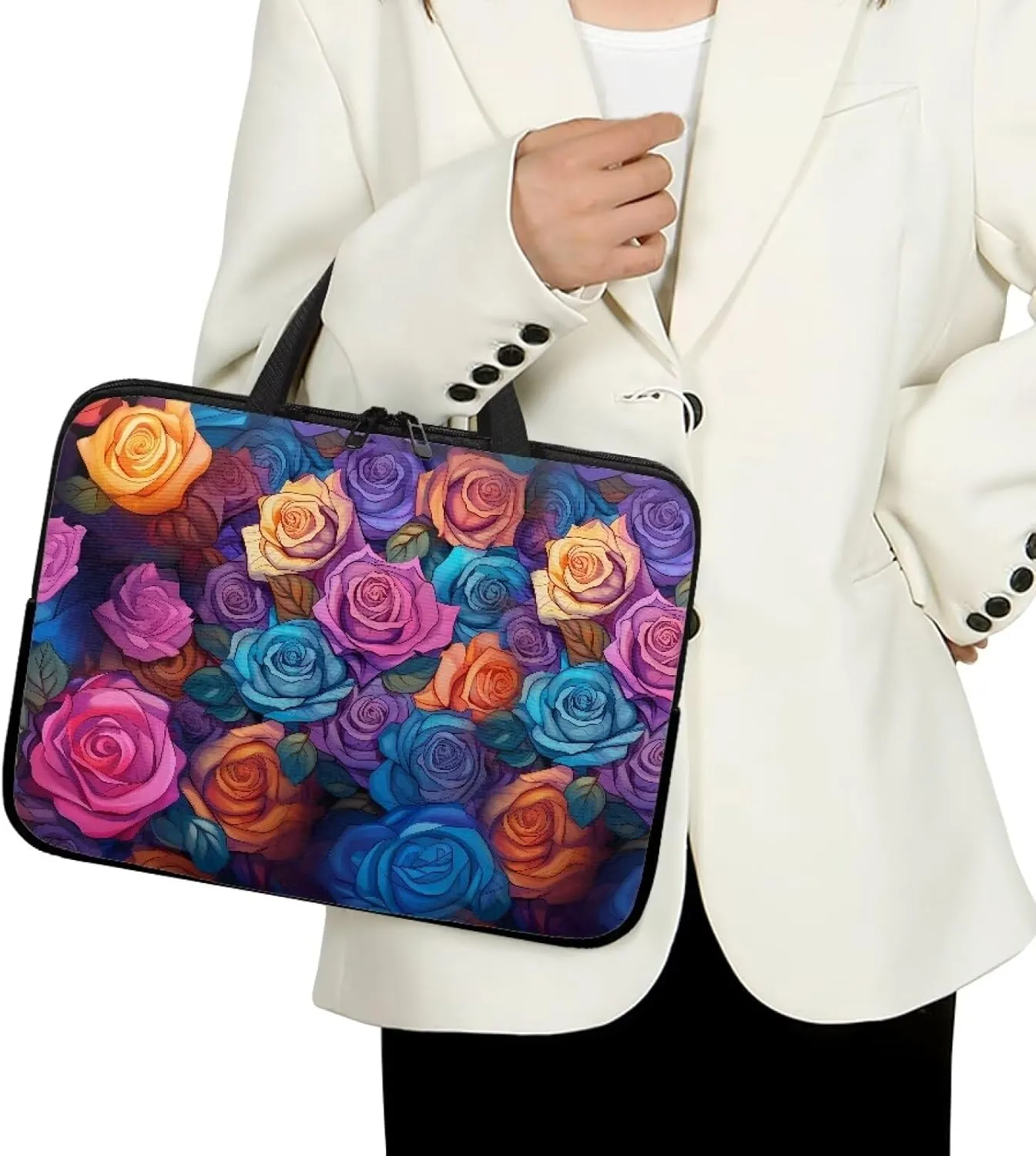 Uasibuni Laptop Sleeve Case with Handle for 14/15.6/ 17In Laptop,Laptop Case Cover Cute Laptop Bag for Women Men