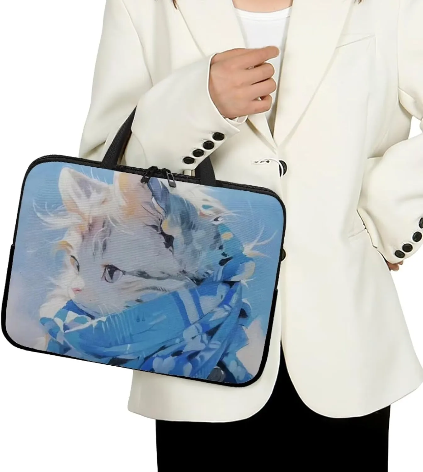 Uasibuni Laptop Sleeve Case with Handle for 14/15.6/ 17In Laptop,Laptop Case Cover Cute Laptop Bag for Women Men