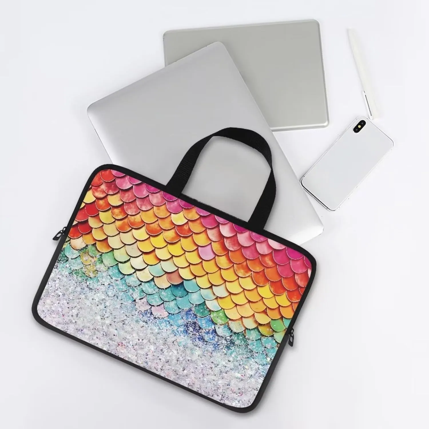 Uasibuni Laptop Sleeve Case with Handle for 14/15.6/ 17In Laptop,Laptop Case Cover Cute Laptop Bag for Women Men