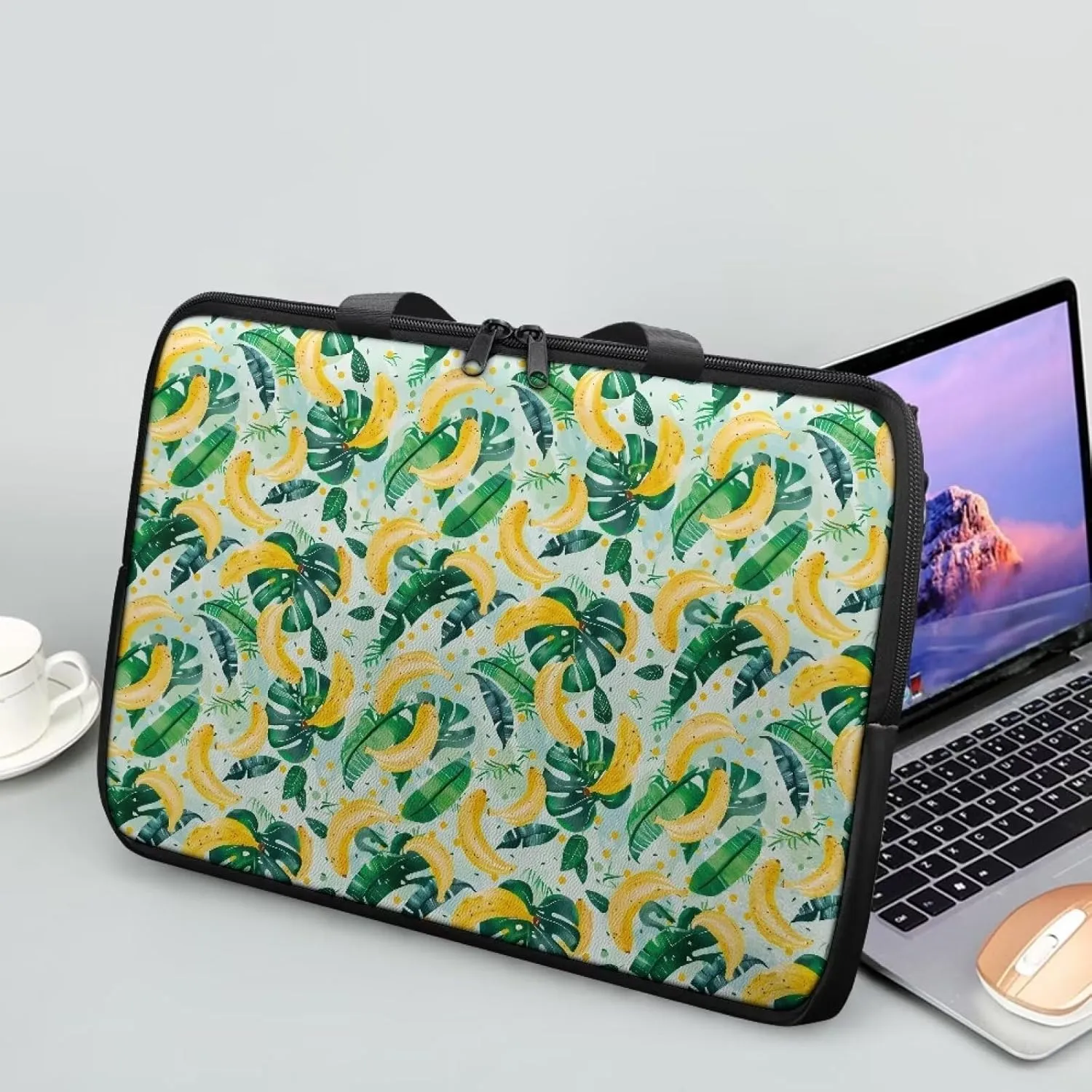 Uasibuni PU Leather Laptop Bag with Handle,Stylish Computer Bag,17.3" Laptop Messenger Bag for Women Men
