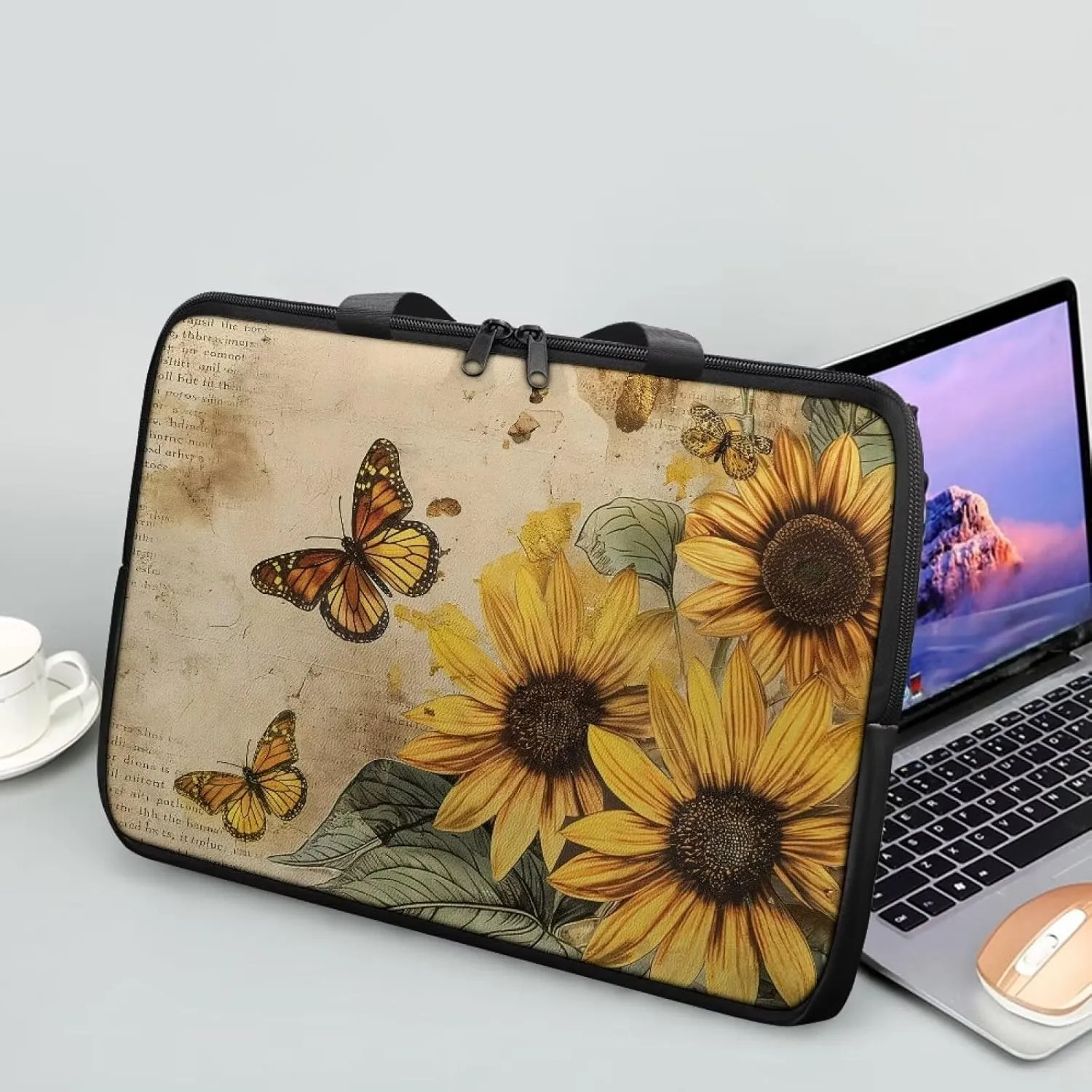 Uasibuni Stylish Laptop Messenger Bag 17.3In,Laptop Case,Personalized PU Leather Laptop Tote Bag