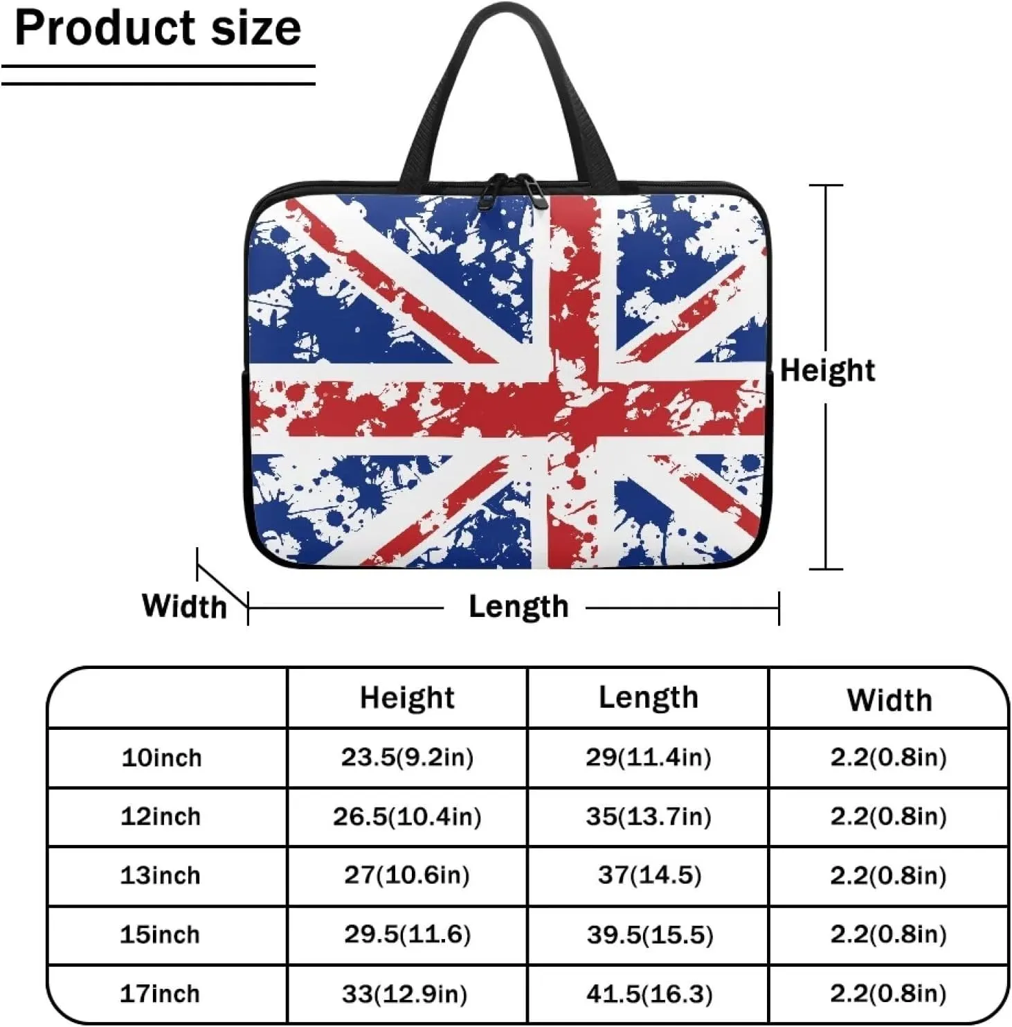 Uasibuni Waterproof Laptop Tote Bag Messenger Bag Case Sleeve for 12 In 13In 15In 17In Laptop Bag