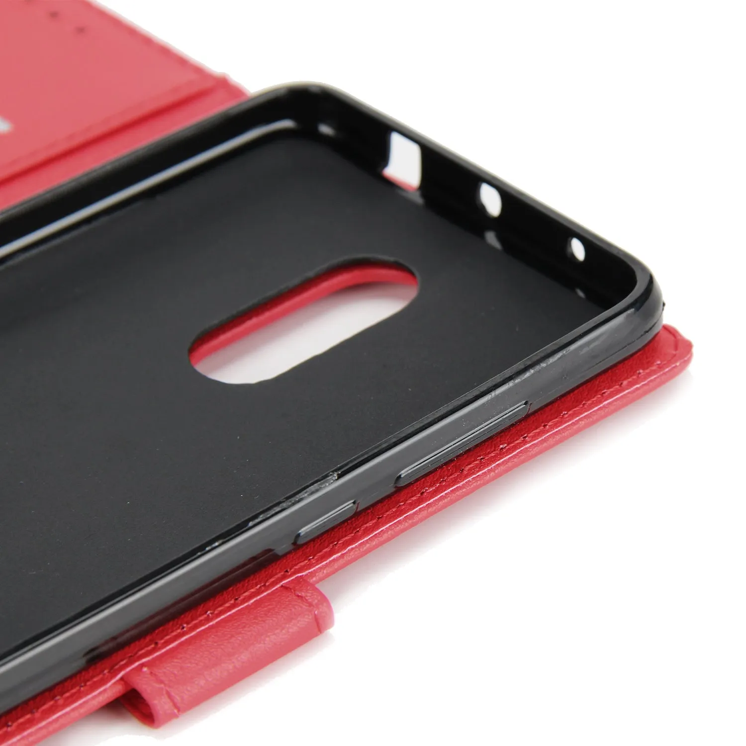 Ultra Slim PU Full Protective Cover Non-slip Shockproof Cell Phone Case with Card Slot for Xiaomi Redmi note 4 brown