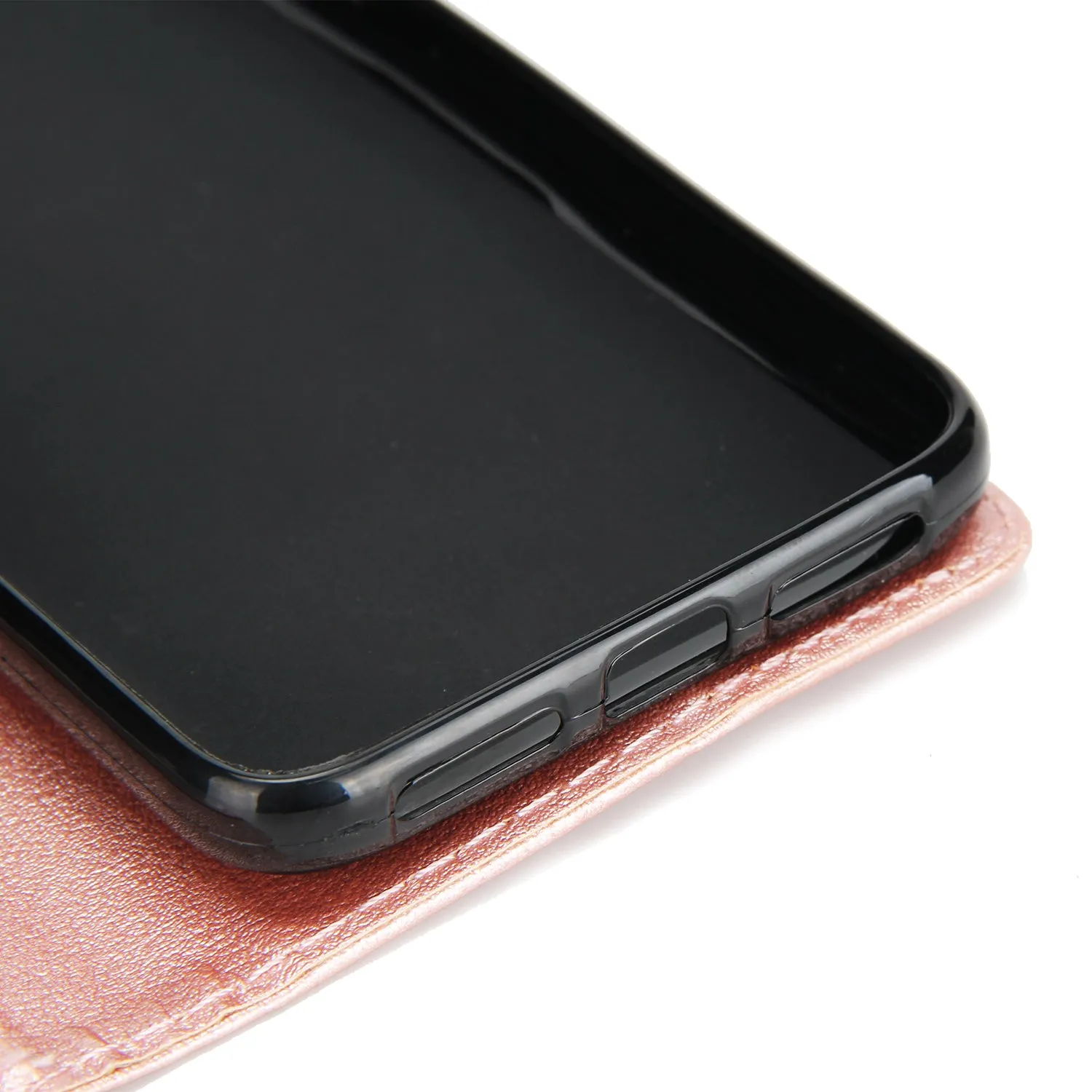 Ultra Slim Shockproof Full Protective Case with Card Wallet Slot for Xiaomi Redmi 4X red