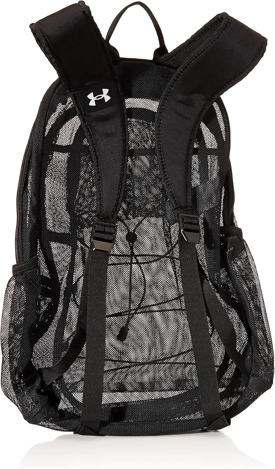 Under Armour Adult Hustle Mesh Backpack , (001) Black / / White , One Size Fits Most