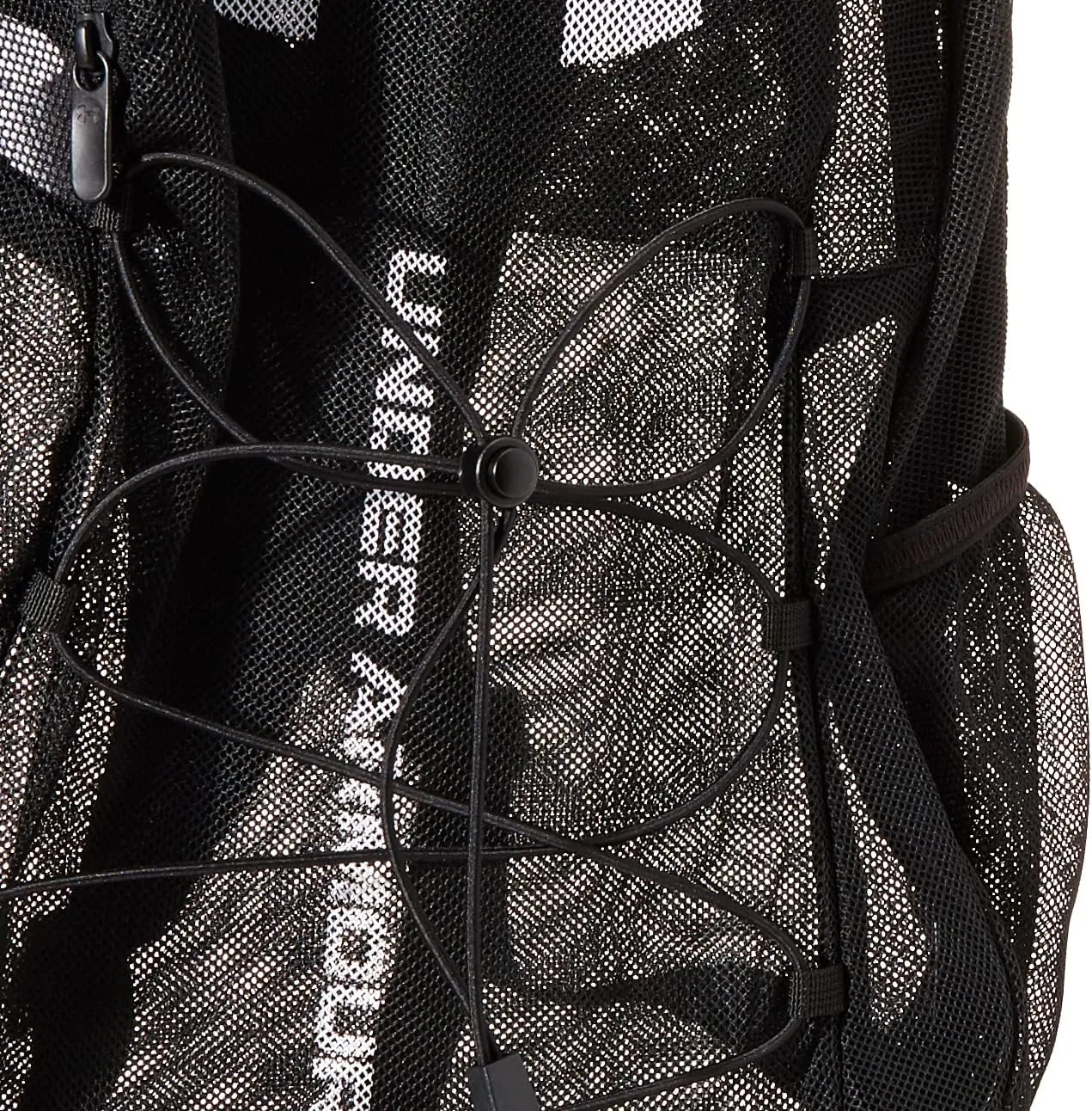 Under Armour Adult Hustle Mesh Backpack , (001) Black / / White , One Size Fits Most