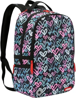 UNIKER Graffiti Backpack, Designer Laptop Backpack for 15.6 Inch Work,Water Resistant Backpack Computer Bag,HeartBeat‌