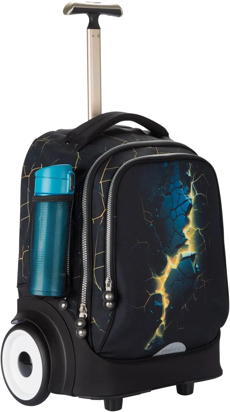 UNIKER Rolling Laptop Bag for Laptop,Wheeled Backpack for Adult,Wheeled Suitcase,Softside Trolley Bag with Laptop Compartment