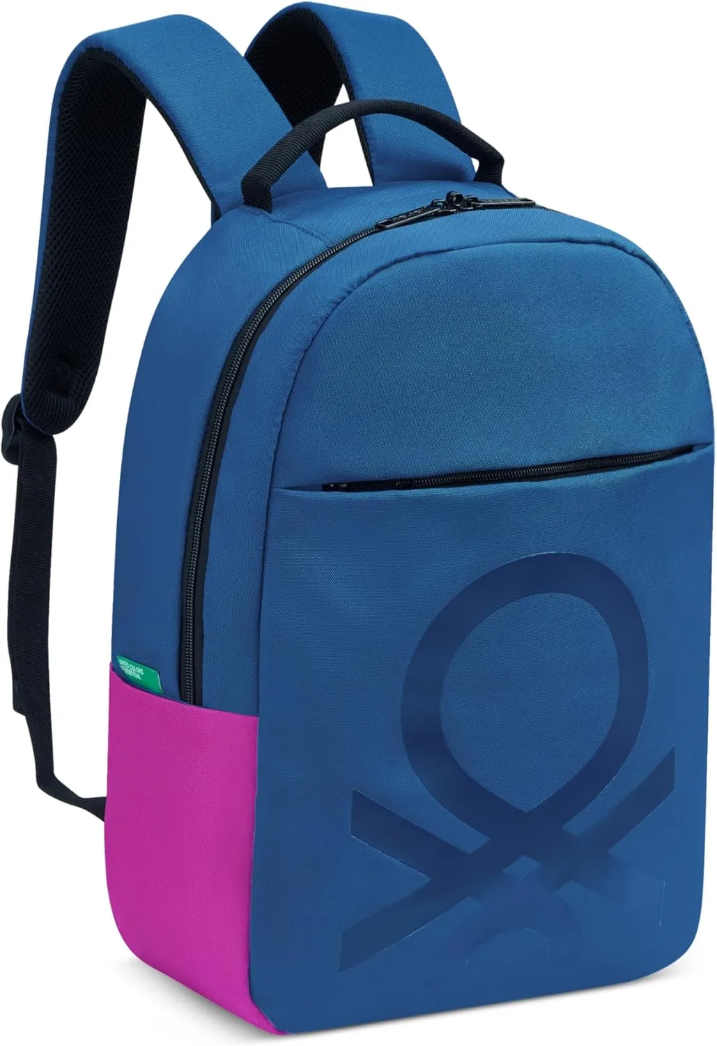United Colors of Benetton Fabrica Backpack, Blue, 15.6 Inch Laptop Sleeve