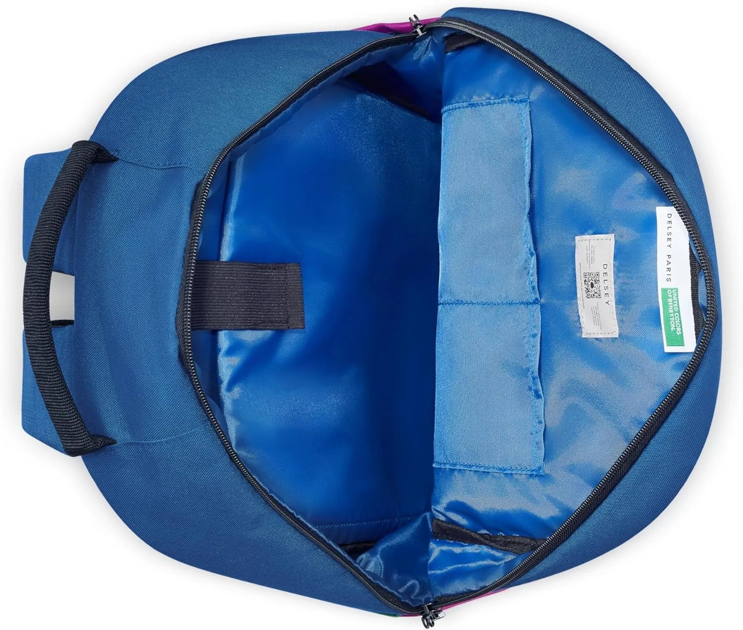 United Colors of Benetton Fabrica Backpack, Blue, 15.6 Inch Laptop Sleeve