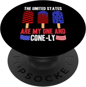 United States my one and Conely - Patriotic PopSockets Swappable PopGrip