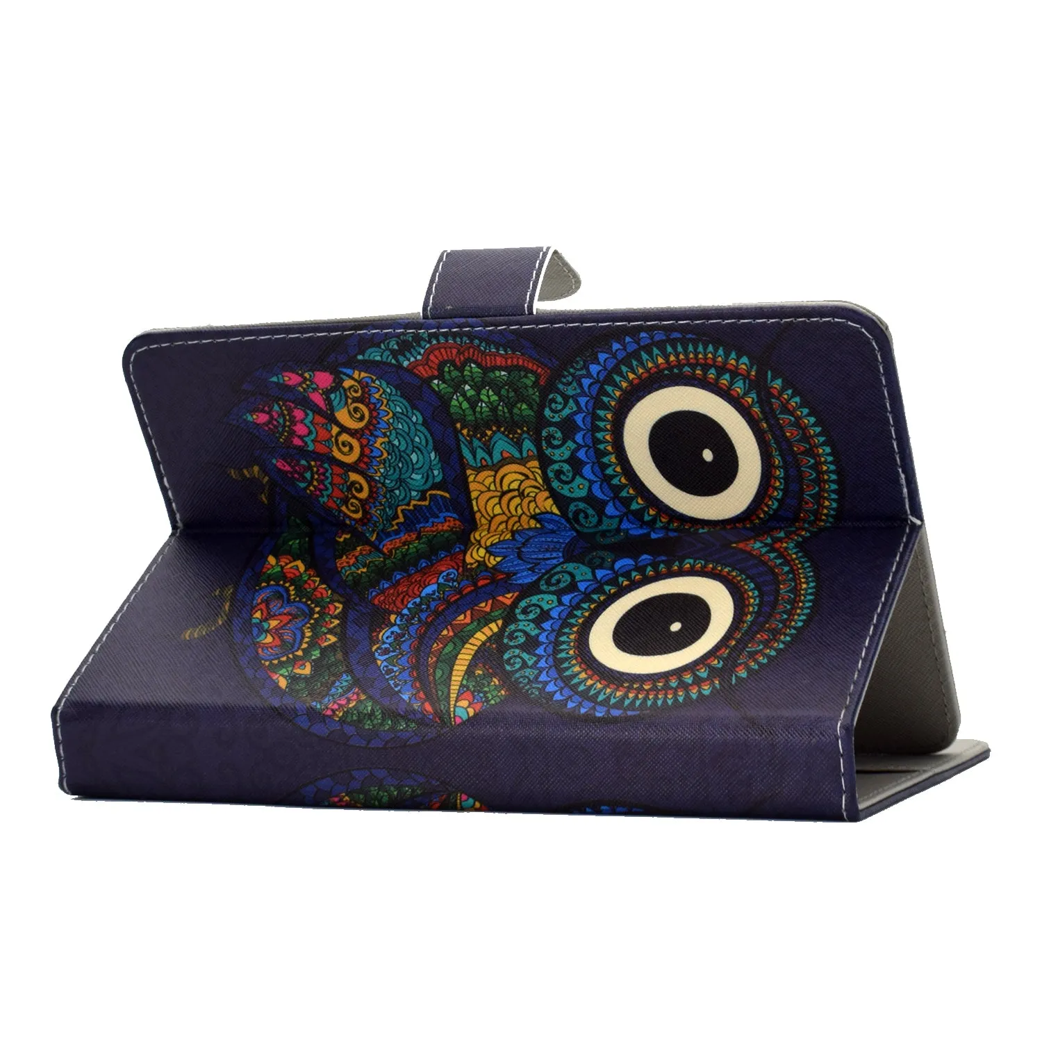 Universal Laptop Protective Case 7Inches Color Painted PU Cover with Front Snap owl