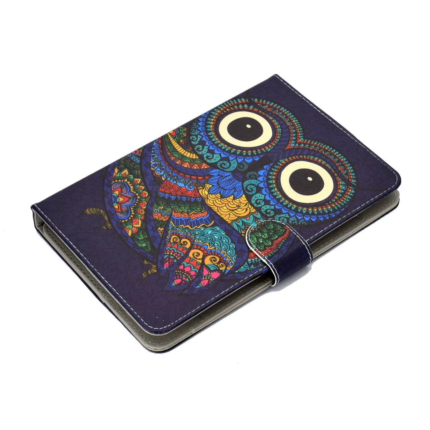 Universal Laptop Protective Case 7Inches Color Painted PU Cover with Front Snap owl