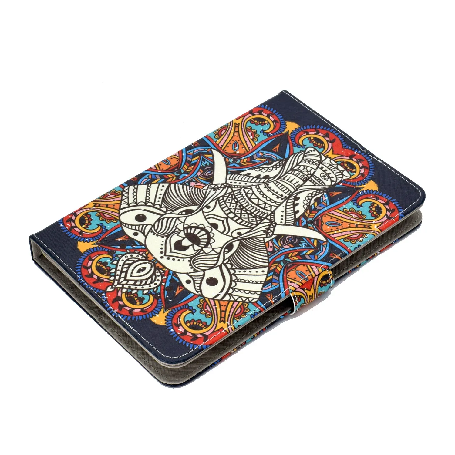 Universal Laptop Protective Case 7Inches Color Painted PU Cover with Front Snap owl
