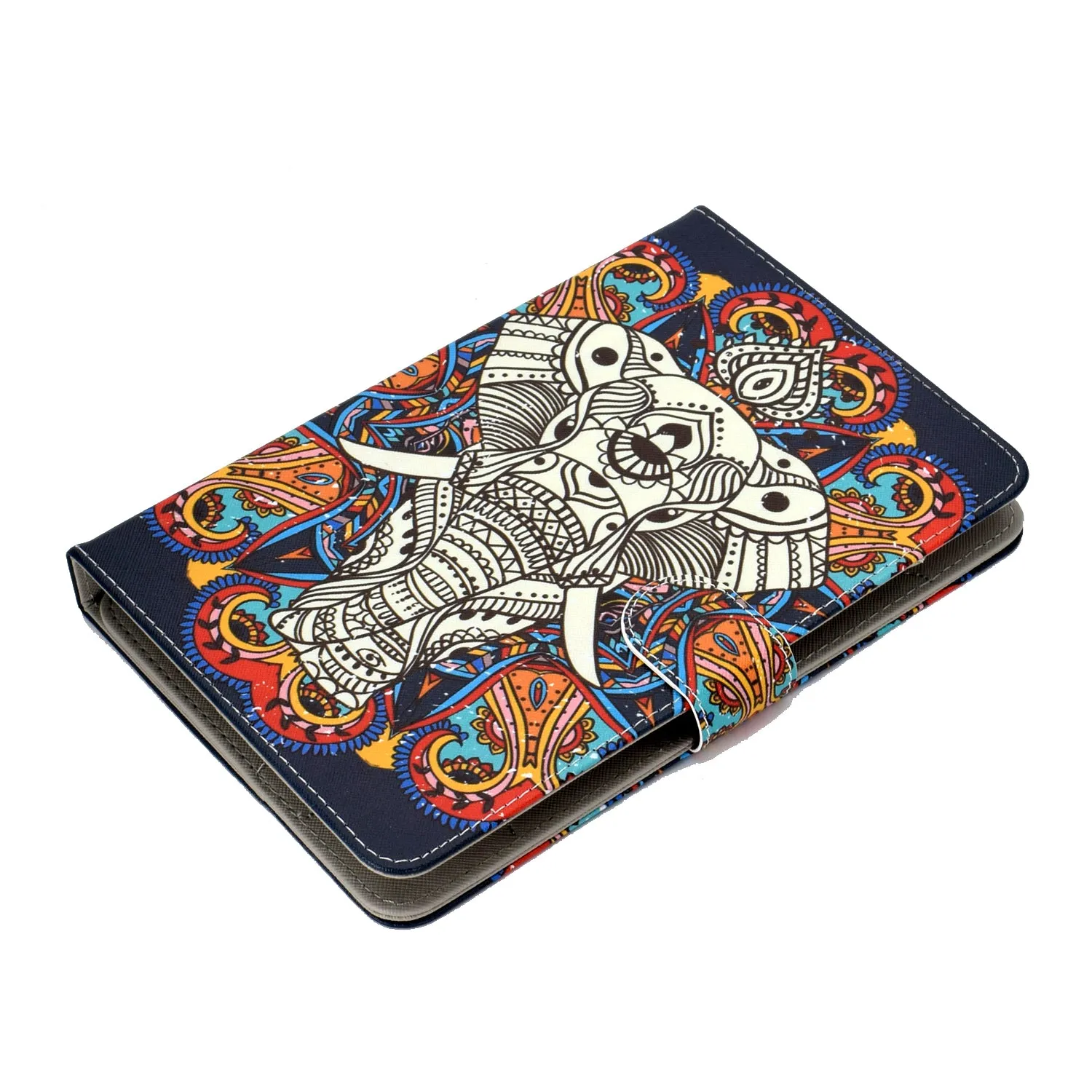 Universal Laptop Protective Case 7Inches Color Painted PU Cover with Front Snap owl