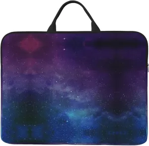 Universe with Stars and Galaxy Interstellar Print Laptop Bag 14in Laptop Case Laptop Sleeves for Daily Travel Business Trips and Commuting