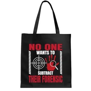 Unlock Clues and Solve Cases with Forensics Collection For Private Investigators Detectives Law Enforcement Navy Black Multicolor Canvas Tote Bag