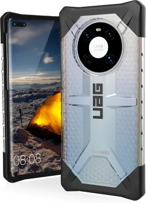 URBAN ARMOR GEAR UAG Designed for Huawei Mate 40 Pro Case Plasma Rugged Lightweight Slim Shockproof Transparent Protective Cover, Ice