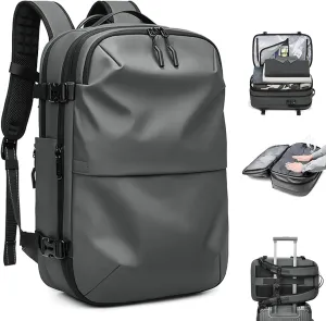 Vacuum Backpack Travel Large Capacity Travel Backpack Expandable Backpack with TSA Lock, Easy to Carry On Plane, Space-Saving Vacuum Compression Backpack for Men and Women, Large Travel Backpack