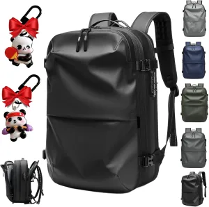 Veloutte Travel Backpack, Veloussette Prestige Space Bag, 60l Expandable Travel Backpack with Vacuum Space Bag & Pump (A)