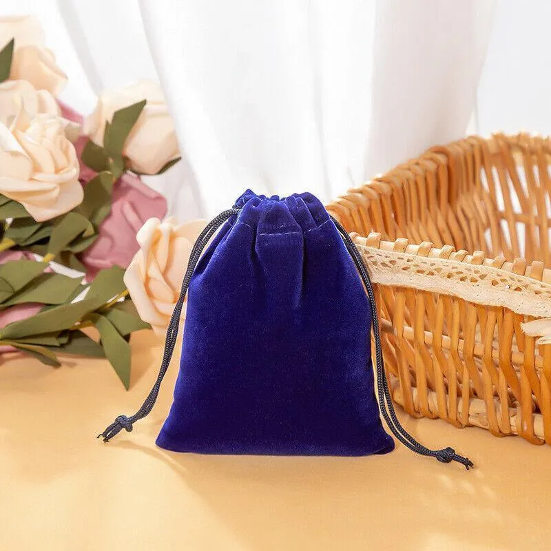 Velvet Gift Drawstring Bags 50PCS 5Colours 3Sizes