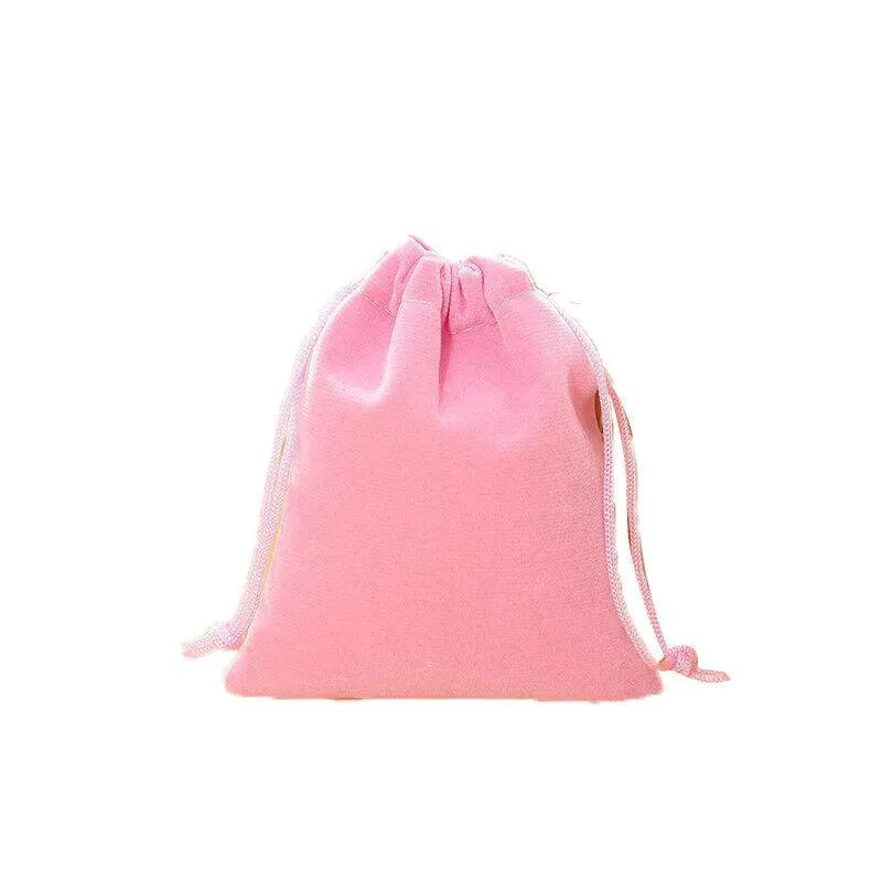 Velvet Gift Drawstring Bags 50PCS 5Colours 3Sizes