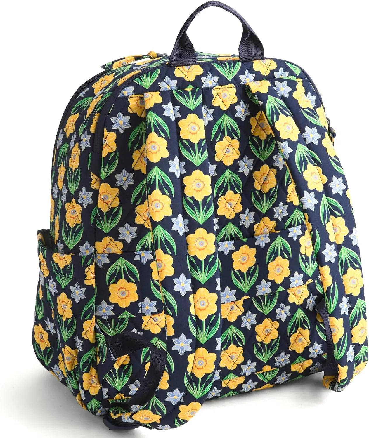 Vera Bradley Premium Cotton Bancroft Backpack, Daffodils