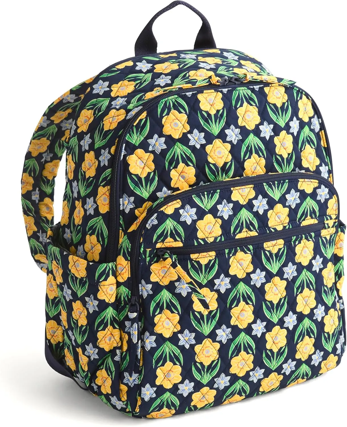 Vera Bradley Premium Cotton Bancroft Backpack, Daffodils