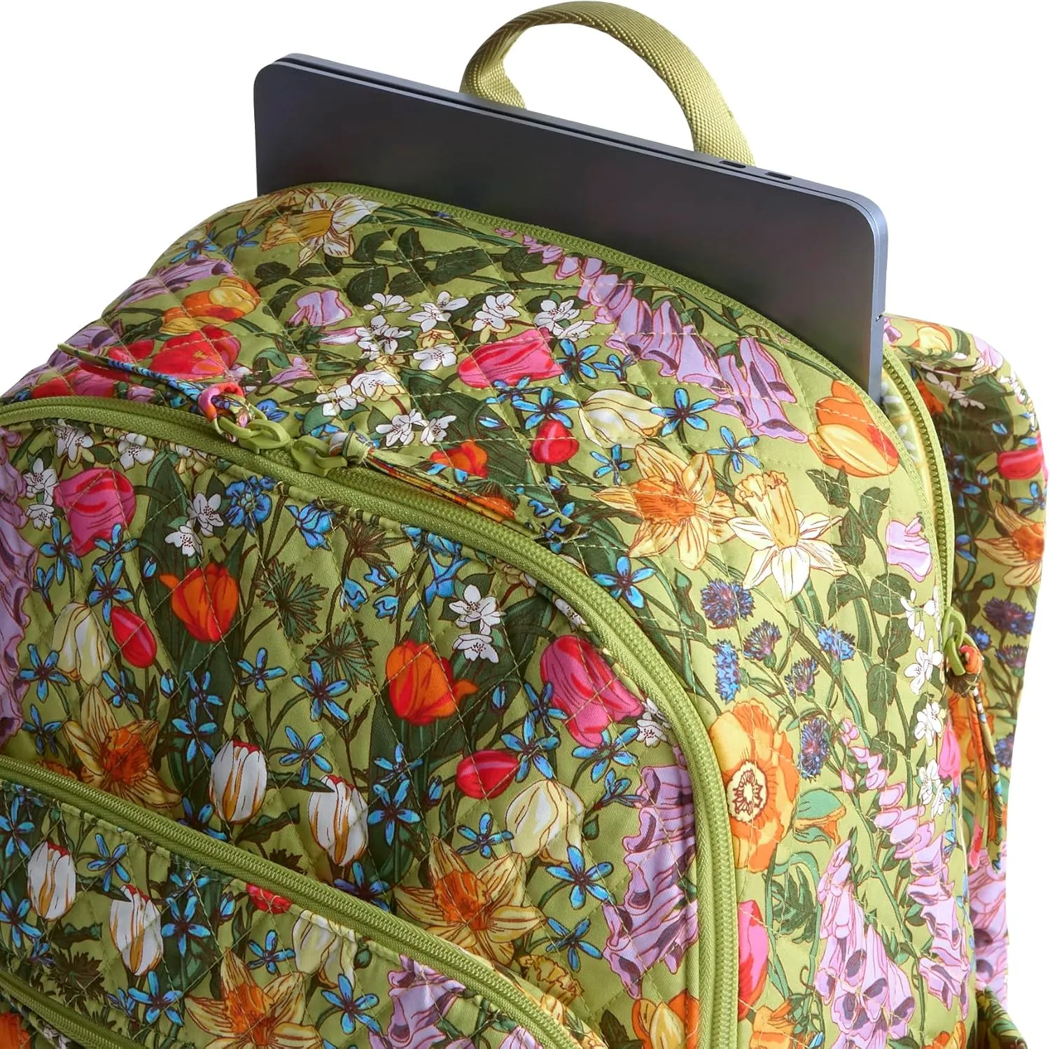 Vera Bradley Premium Cotton Bancroft Backpack, Meadow Bouquet