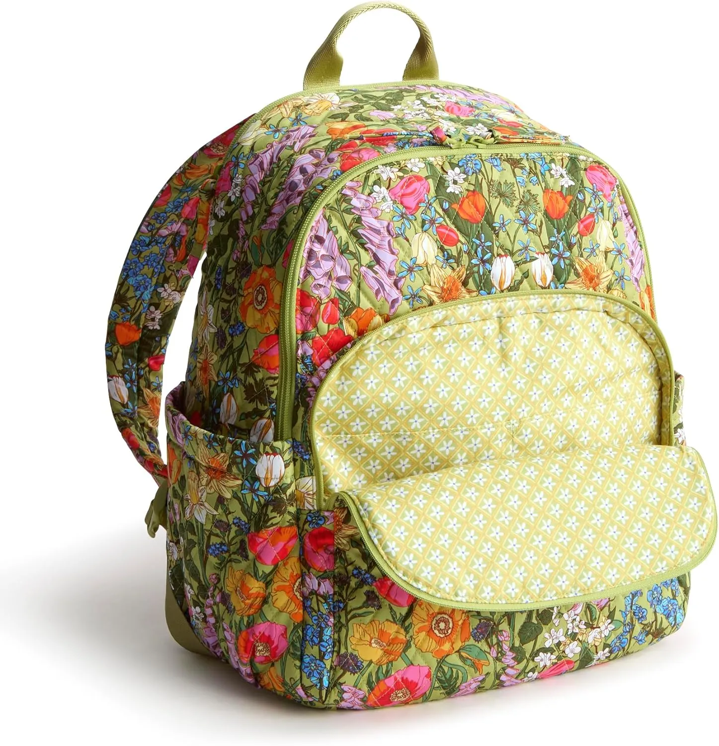 Vera Bradley Premium Cotton Bancroft Backpack, Meadow Bouquet