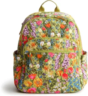 Vera Bradley Premium Cotton Bancroft Backpack, Meadow Bouquet