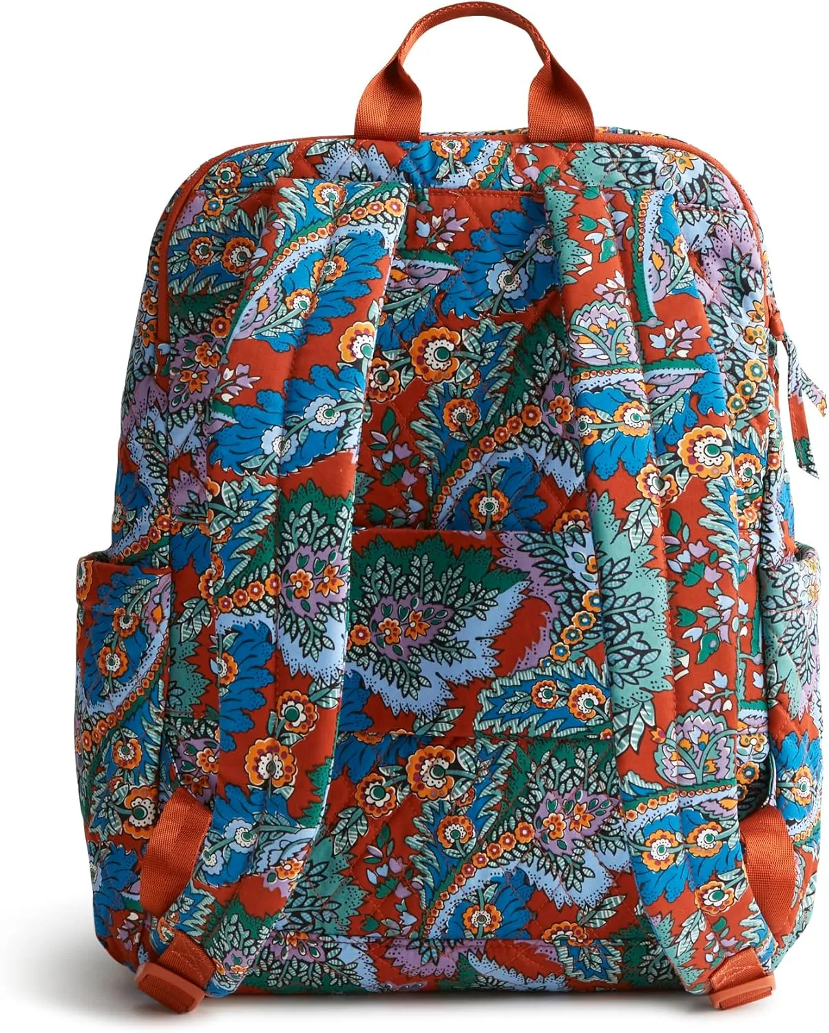 Vera Bradley Premium Cotton Large Bancroft Backpack, Flowers   Feathers