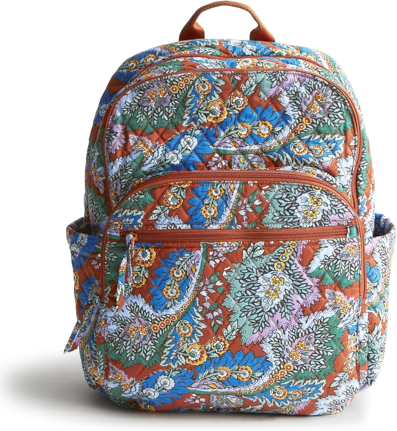 Vera Bradley Premium Cotton Large Bancroft Backpack, Flowers   Feathers