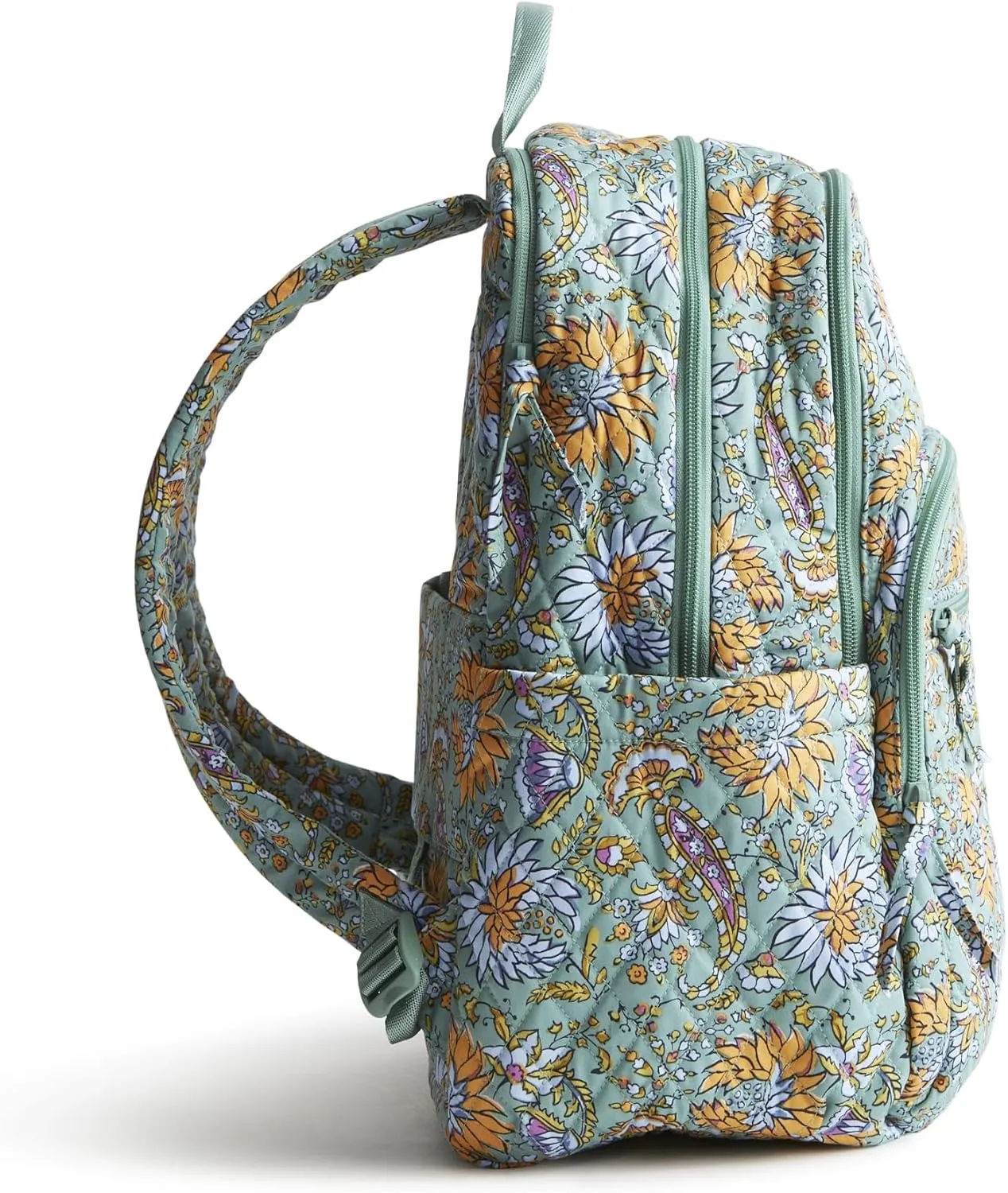 Vera Bradley Premium Cotton Large Bancroft Backpack, Gemstone Paisley