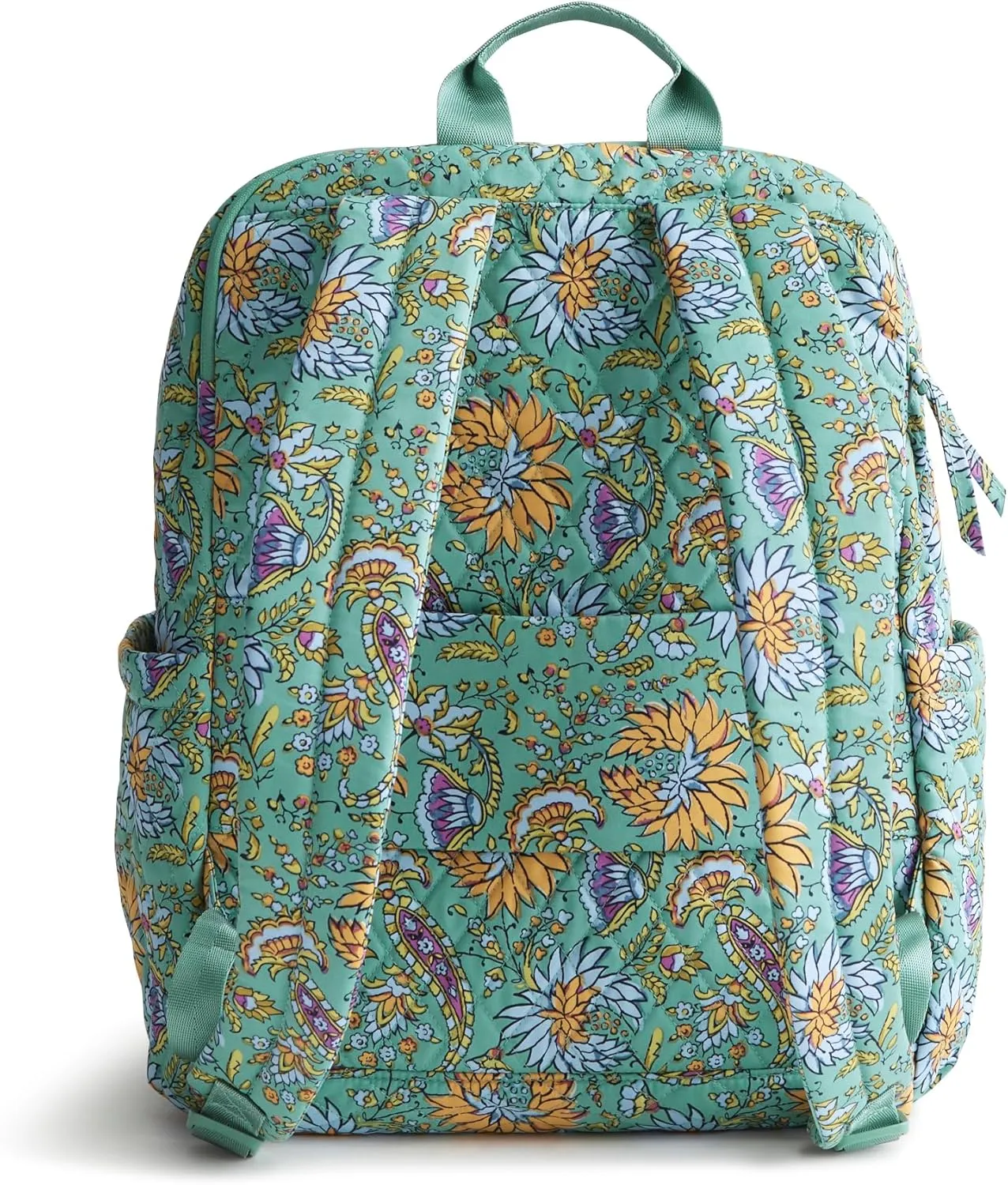 Vera Bradley Premium Cotton Large Bancroft Backpack, Gemstone Paisley