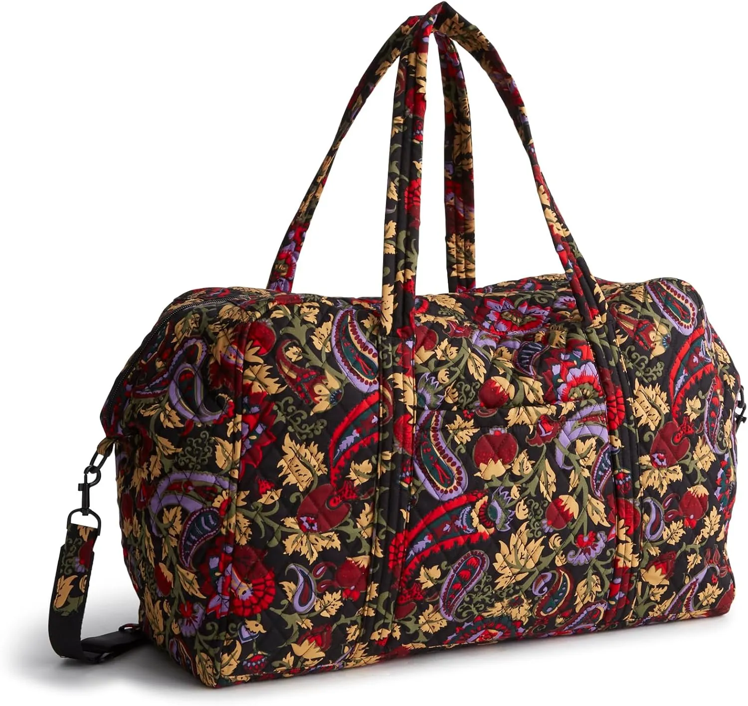 Vera Bradley Premium Cotton Large Miramar Weekender, Midnight Garden Paisley