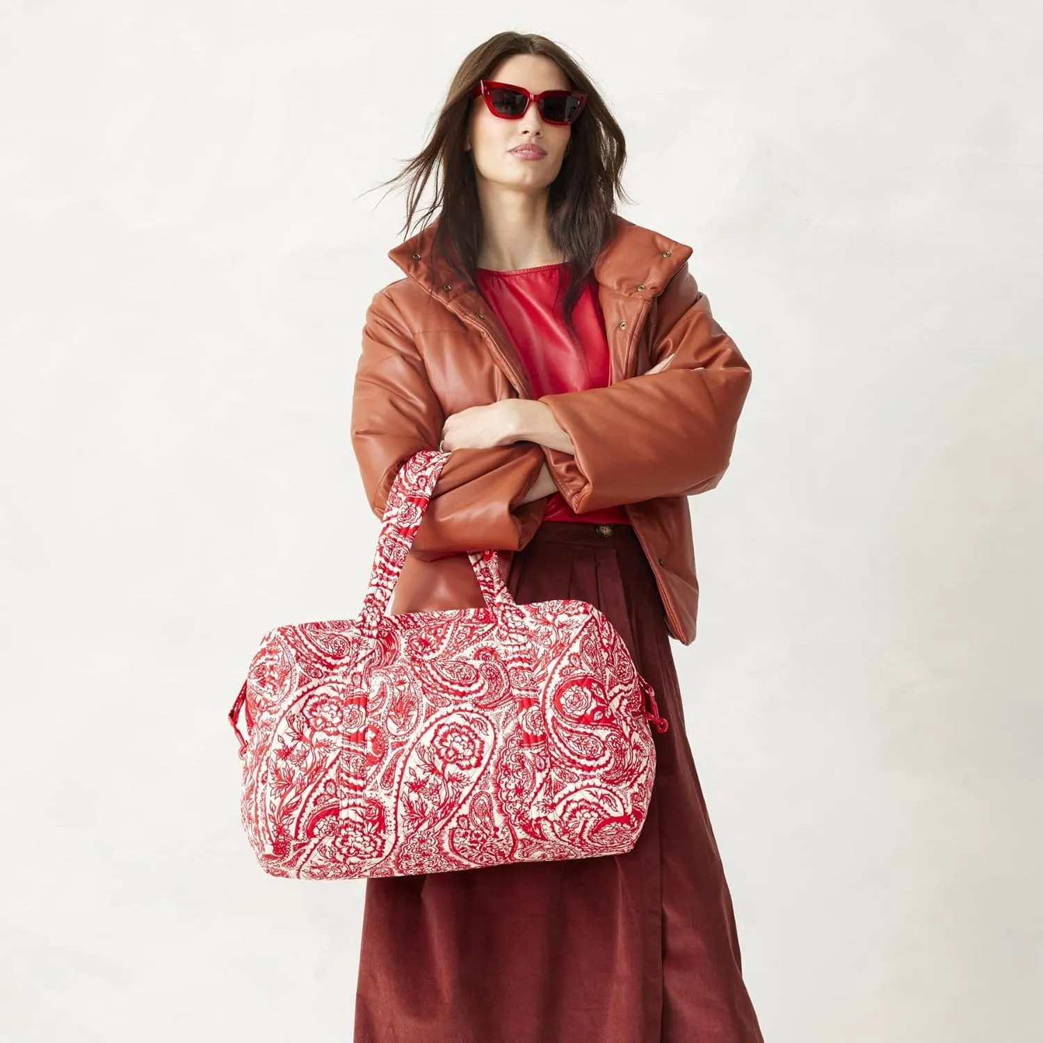 Vera Bradley Premium Cotton Miramar Weekender