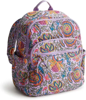 Vera Bradley Women's Premium Cotton Bancroft Backpack, Marrakesh, One Size