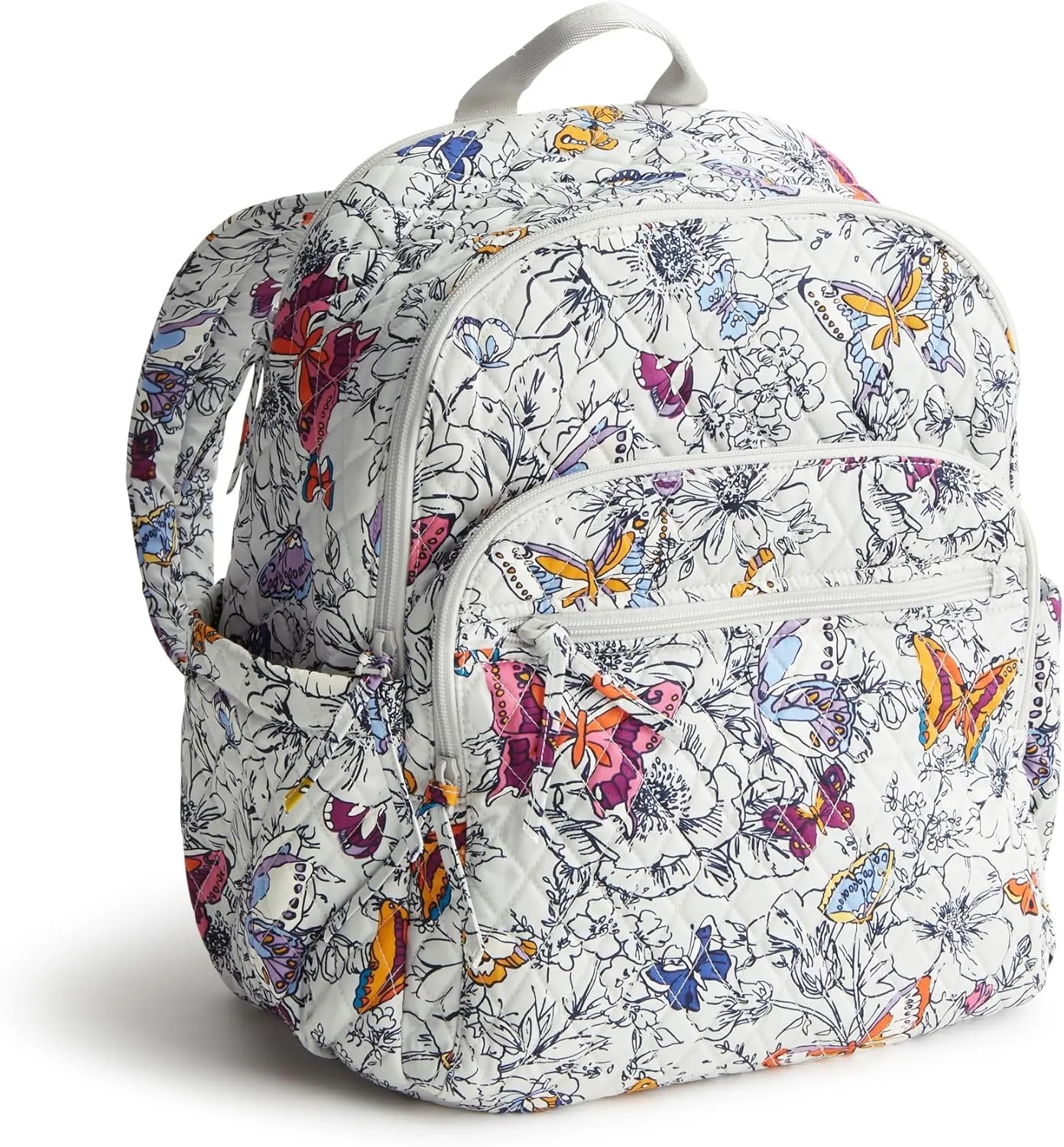 Vera Bradley Women's Premium Cotton Bancroft Backpack, Wing   Bloom, One Size