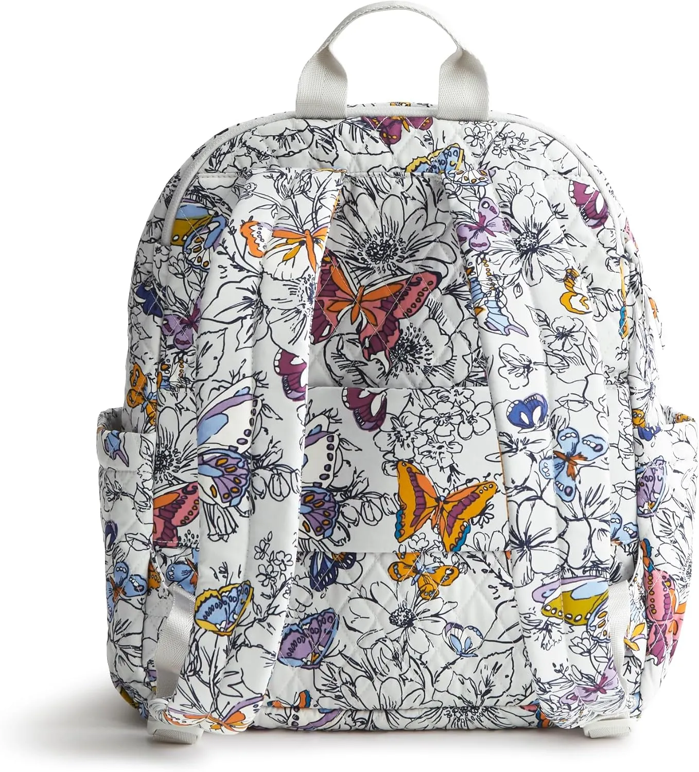 Vera Bradley Women's Premium Cotton Bancroft Backpack, Wing   Bloom, One Size