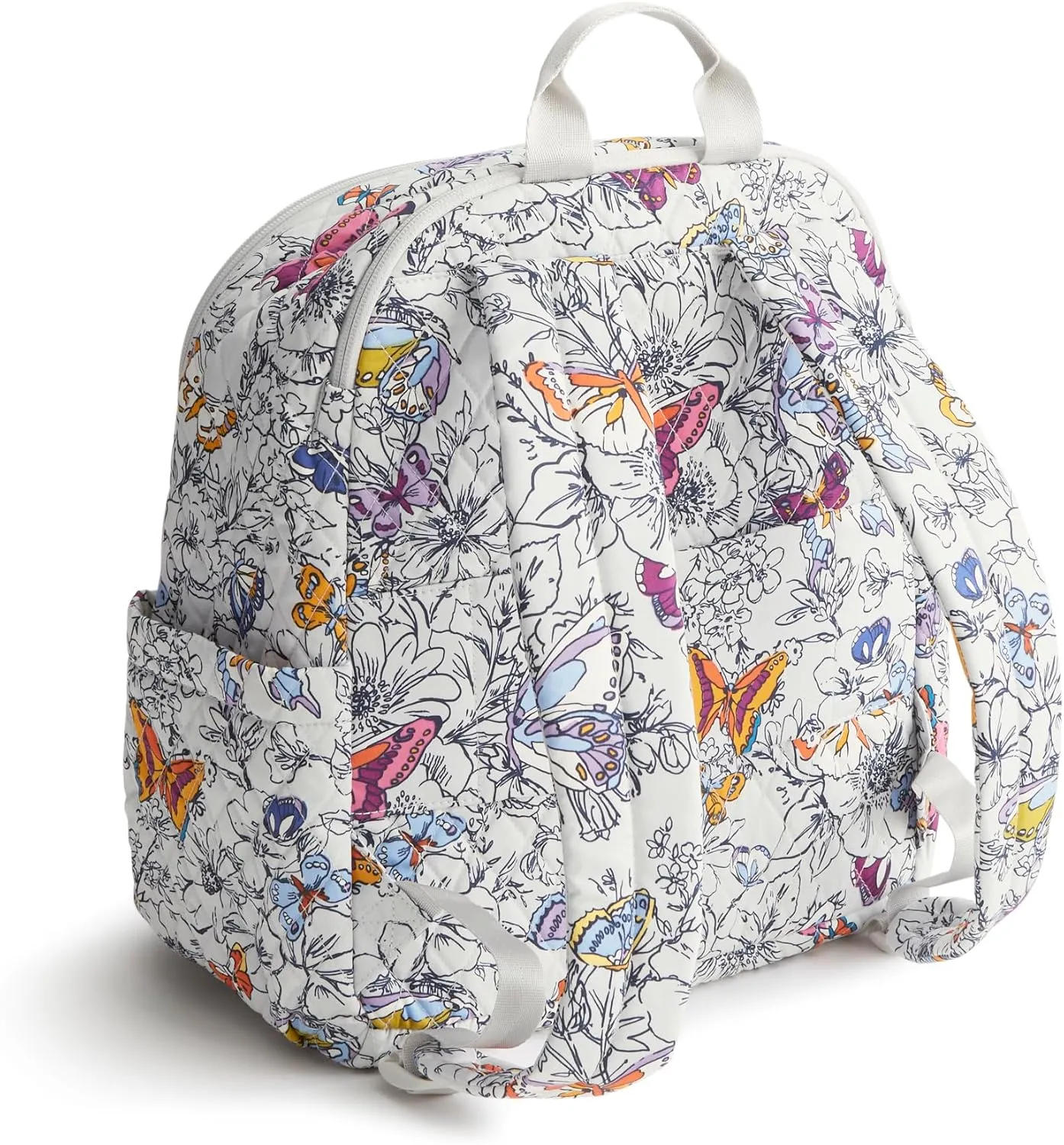 Vera Bradley Women's Premium Cotton Bancroft Backpack, Wing   Bloom, One Size