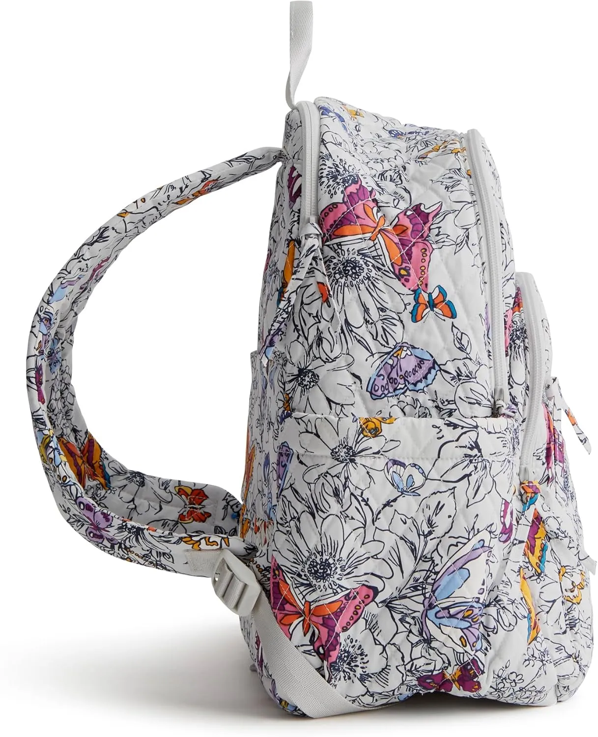 Vera Bradley Women's Premium Cotton Bancroft Backpack, Wing   Bloom, One Size