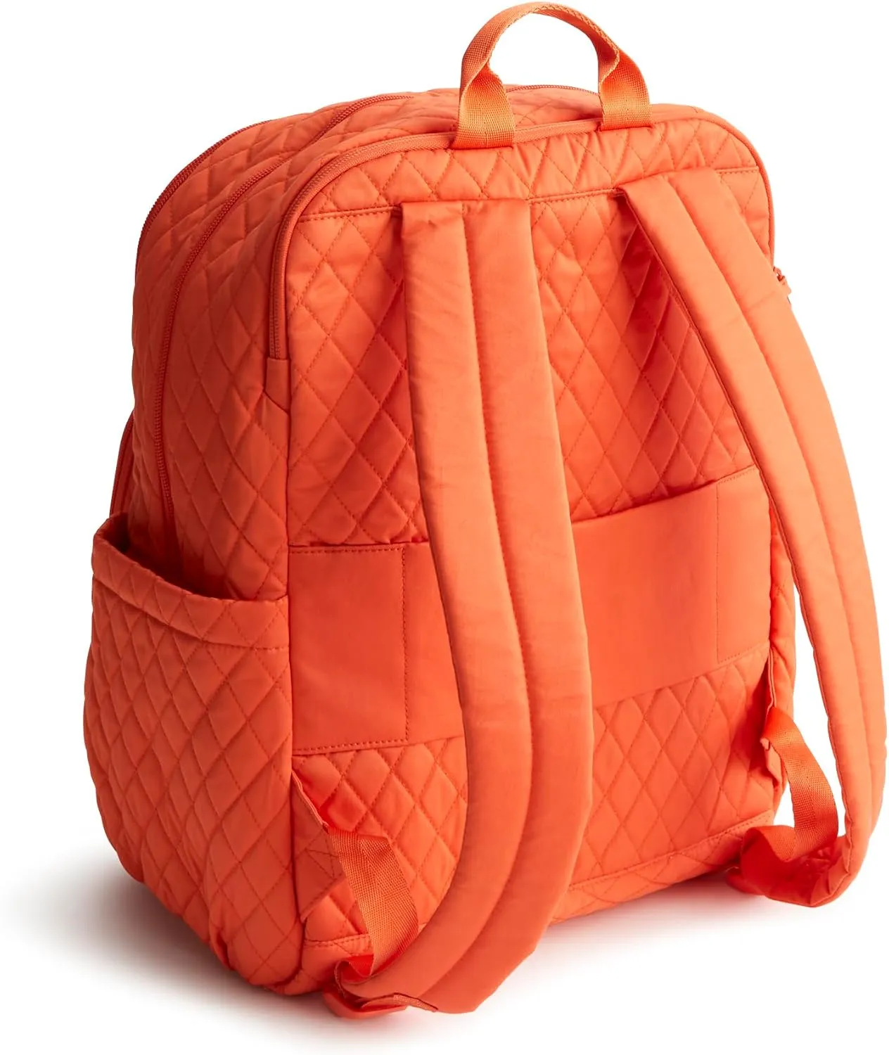 Vera Bradley Women's Premium Cotton Large Bancroft Backpack, Koi Orange, One Size